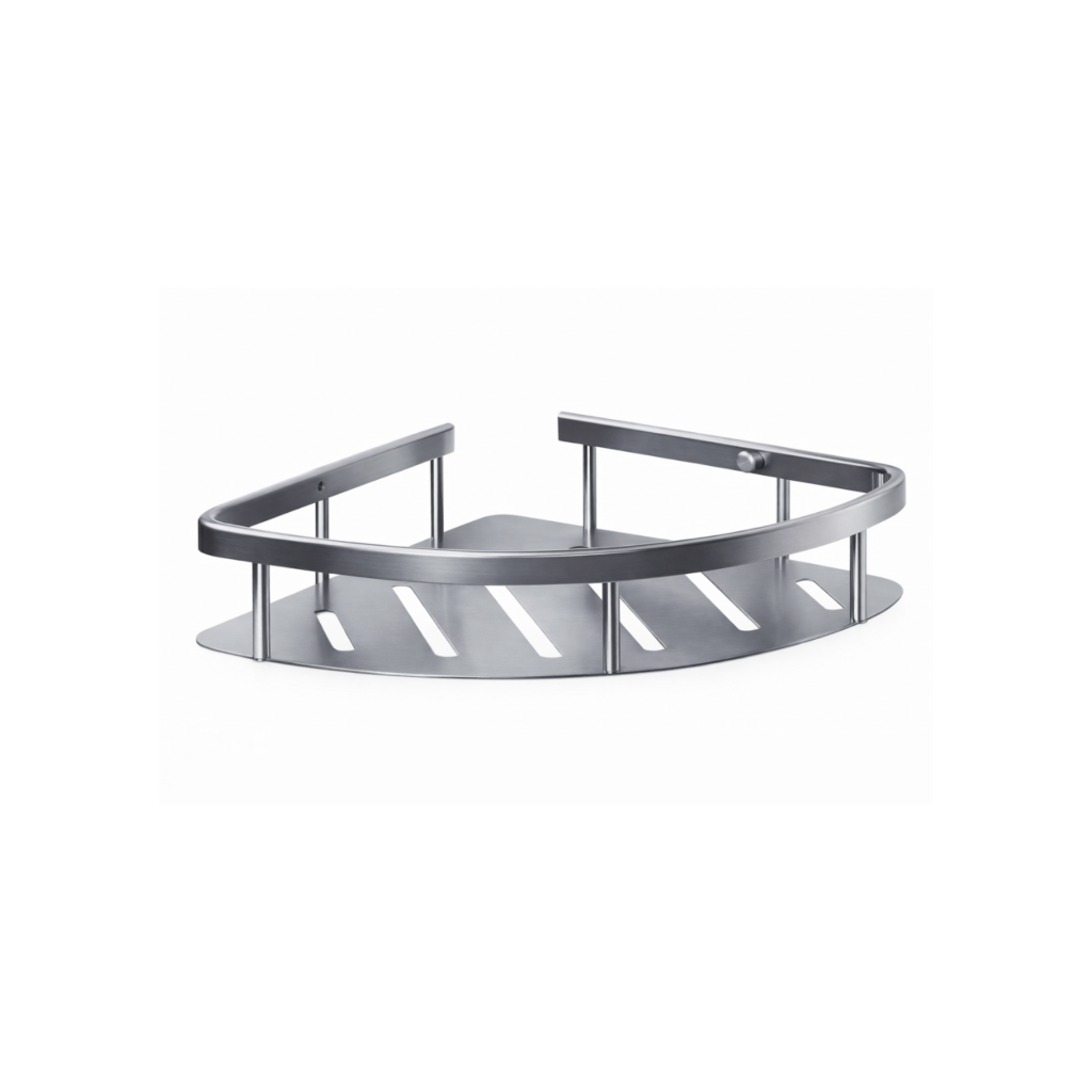 Estante esquinero de aluminio para baño diseño mural COMBA