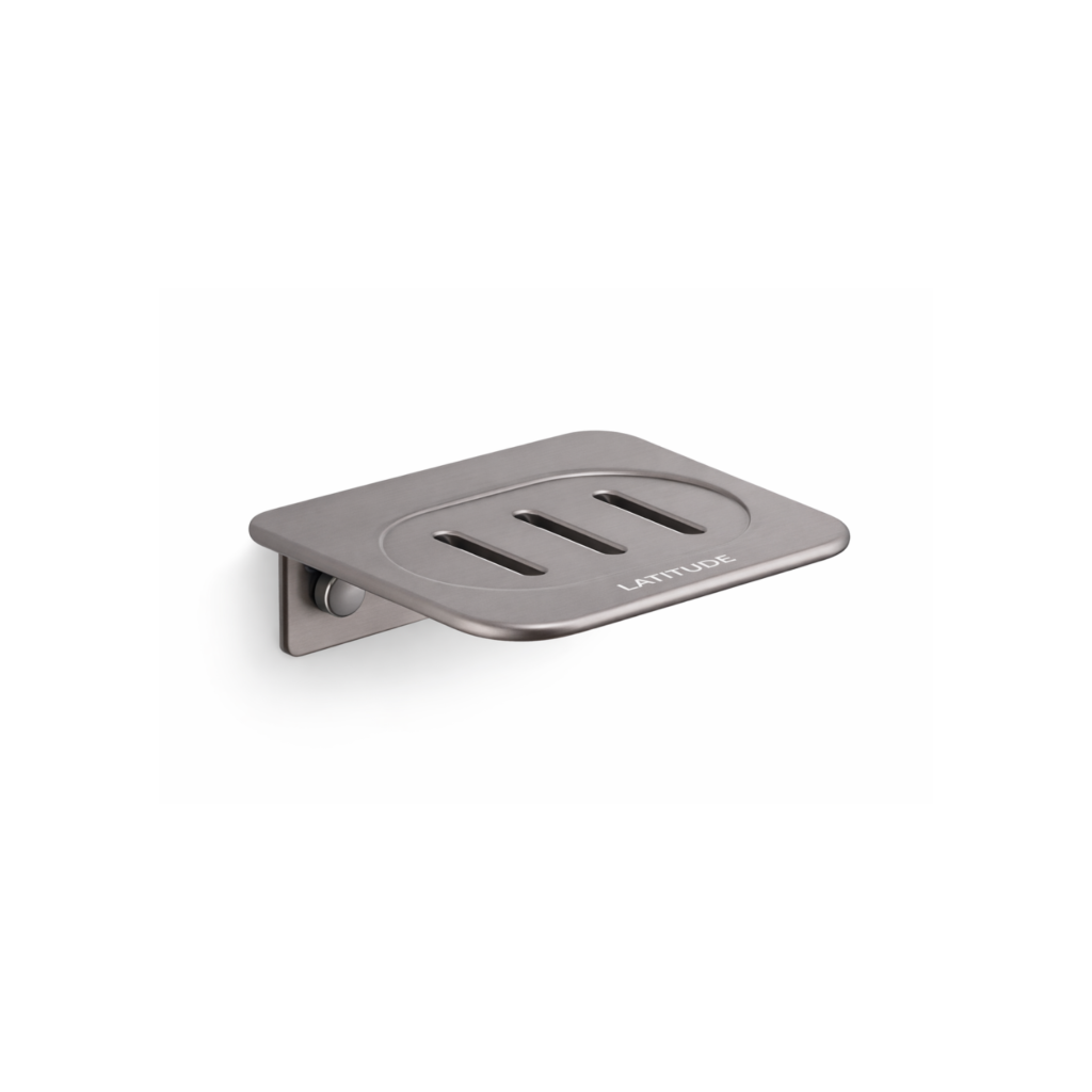 Jabonera de aluminio con drenaje diseño moderno COMBA
