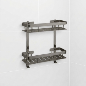 Estantería doble de aluminio para baño - COMBA