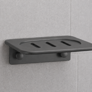 Jabonera de aluminio con drenaje